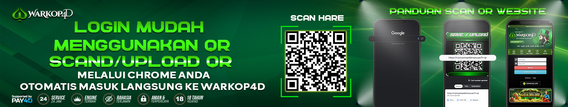 LOGIN MUDAH MENGGUNAKAN QR